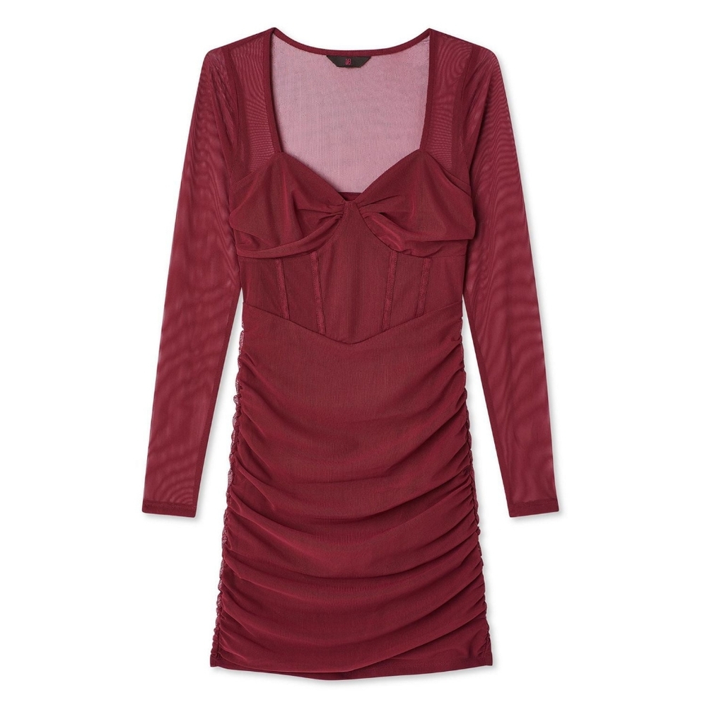 🆕️ No Boundaries Long Sleeved Corset Mini Dress NWT - Picture 3 of 16